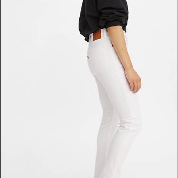 LEVI'S 501® SKINNY WOMEN'S JEANS  WHITE   B5-16 - Picture 5 of 6